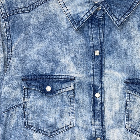 Life in Progress acid wash denim shirt - Picture 2 of 7